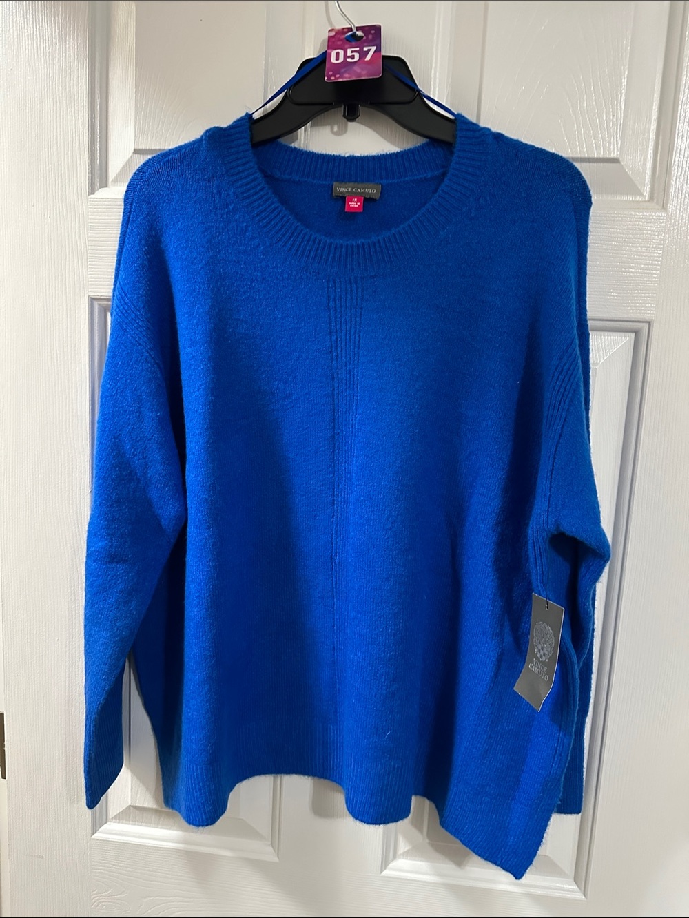 Vince Camuto Bright Cobalt Blue Crewneck Sweater
